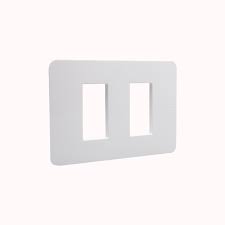 PLACA PLASTICA BLANCA 2 MODULO MATIX GO