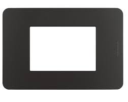 PLACA PLASTICA NEGRA 3 MODULO MATIX GO