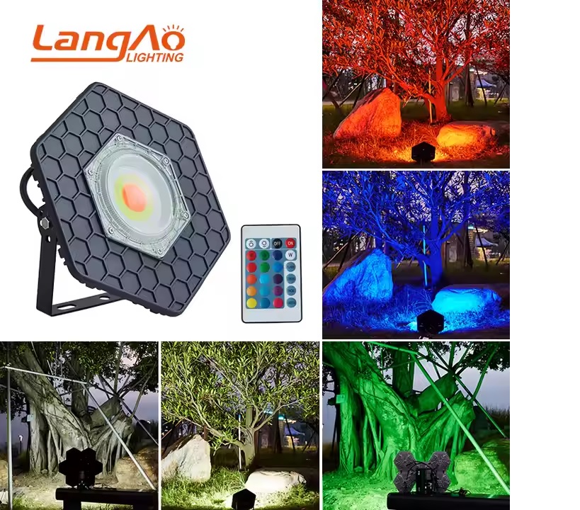 REFLECTOR LED DE JARDIN 50W RGB AC85-265V ML