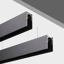 RIEL MAGNETICO RECESADO NEGRO SUPERFICIE 2 METRO YF