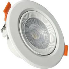 SPOT LED REDONDO BLANCO PLASTICO DE EMPOSTRAR 5W 6500K AC85-265V WJ