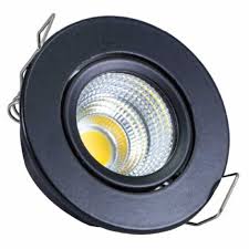 SPOT LED REDONDO NEGRO EMPOSTRAR 1W 3000K AC85-265V LX