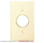 placa plastica para tomacorriente tipo levinton crema 2X4 220v