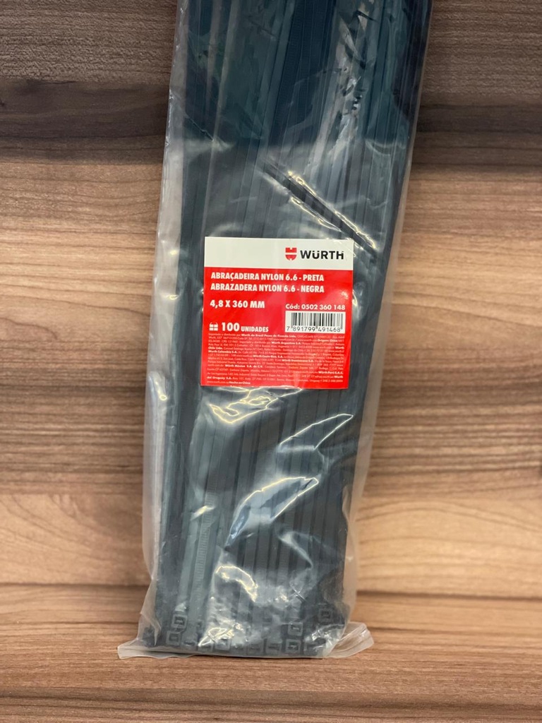 TAYRRAT NEGRO 4.8X360MM WURTH