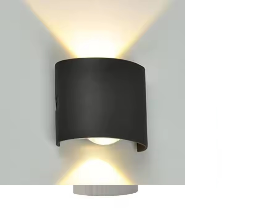 APLIQUE LED DE PARED OVALADO NEGRO 2W 3000K AC85-265V EL