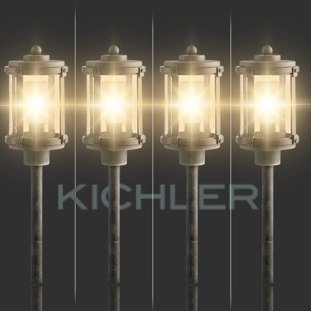 LAMPARA PARA JARDIN FERRO CON ESTACA KICHLER