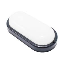 LAMPARA OVALADA DE PARED SUP.NEGRA CON SENSOR 20W 4000K LIPER