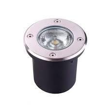 LAMPARA LED EMPOSTRABLE DE PISO REDONDA SATIN IP65 3W 3000K AC85-265V ML