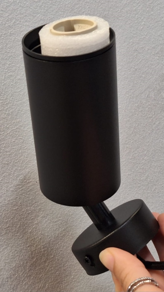 LAMPARA LED GIRABLE NEGRA PARA INTERIOR GU10 AC100-240V ML