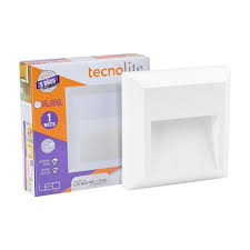 APLIQUE LED DE PARED BLANCO SUP. 1W AC 127V 4000K TECNOLITE