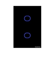 INTERRUPTOR INTELIGENTE DOBLE NEGRO TRAMONTINA