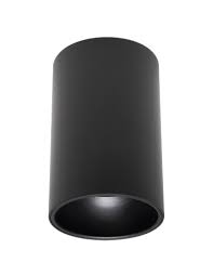 LAMPARA CILINDRICA DE TECHO GU10 IP44 ALUMINIO 90X140MM NEGRO ALVERLAMP