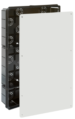 CAJA DE REGISTRO EMPOSTRABLE PLASTICA DERIBOX CON TORNILLO 300X500X85MM SOLERA