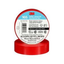 Tape de vinil rojo Temflex 3m