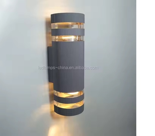 [15592] APLIQUE DE PARED OVALADO GRIS 4 RALLA 2 SOCKET 27