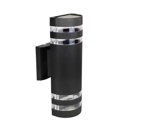 [15593] APLIQUE DE PARED OVALADO NEGRO 4 RALLA SOCKET E27