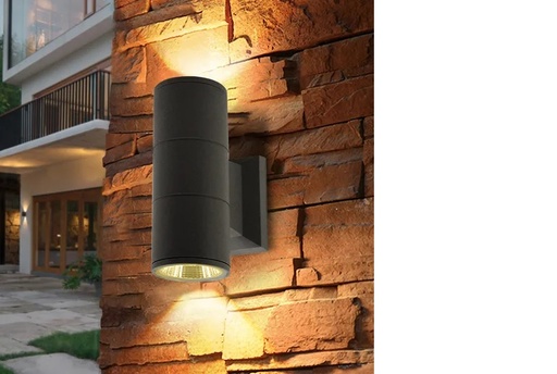 [14060] APLIQUE DE PARED REDONDO NEGRO E27 WJ