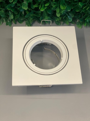 [ML-ZY07] BASE DE DICROICA CUADRADA BASCULANTE PLANA BLANCA ML