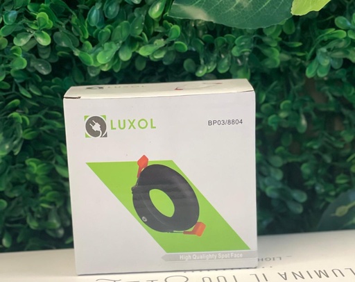 [BP02-8804] BASE DE DICROICA REDONDA FIJA SEMIPROUNDA NEGRA LUXOL