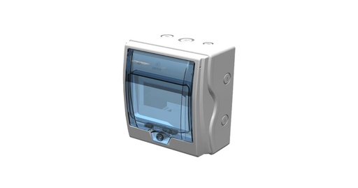 [SP6506T] CAJA P/ BREAKER SUPERFICIE EUROPEA 6C IP65 GRIS