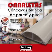 [CC-1309] CANALETA CONCAVA DE PARED BLANCA KOLNY 1