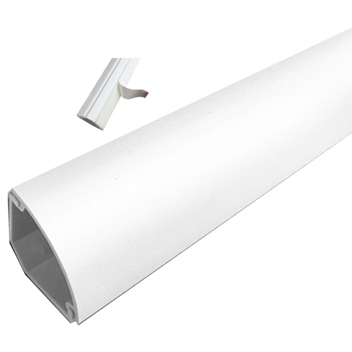 [CT-1313] CANALETA TRIANGULAR DE PARED BLANCA 3/4