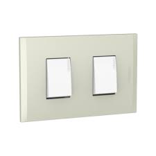 [AF2201EBCH] INTERRUPTOR DOBLE NOBILE CHAMPAGNE 3WAY 15A