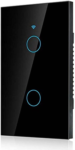 [IMN-0110] INTERRUPTOR INTELIGENTE DOBLE NEGRO ML