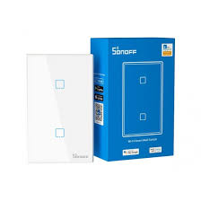 [ISB-0102] INTERRUPTOR INTELIGENTE DOBLE SONOFF BLANCO 4A