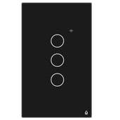 [tic55] INTERRUPTOR INTELIGENTE TRIPLE NEGRO 2da gen. sin neutro MERCURY
