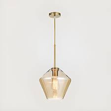 [LCD-22130] LAMPARA COLGANTE DE TECHO DE VIDRIO DORADA E27 IN