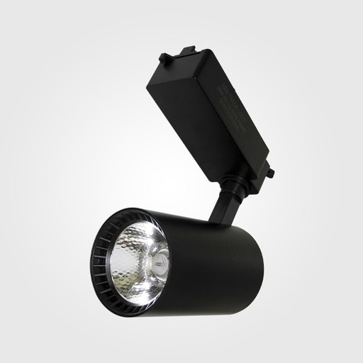 [LR-1102] LAMPARA LED DE RIEL PLASTICA NEGRA 20W 6000K AC85-265V ML