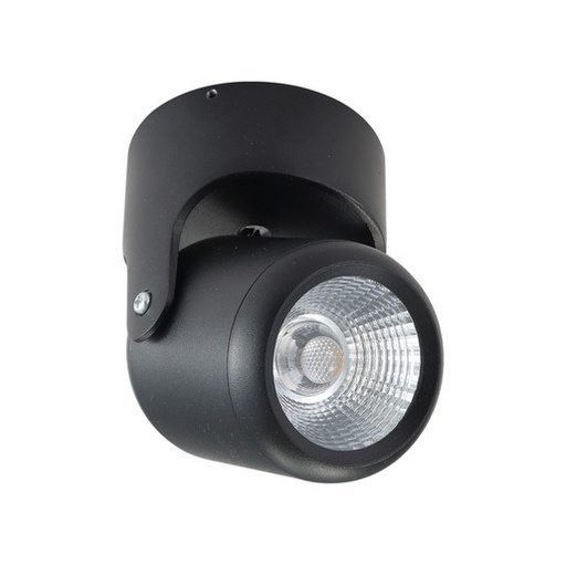 [10YSNLED025MV30N] LAMPARA LED DIRIGIBLE NEGRA SOBREPONER INTERIOR 10W AC100-240V TECNOLITE