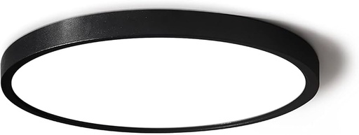 [LRSN-3600] LAMPARA LED REDONDA DE  SUPERFICIE NEGRA 3T 36W AC85-265V ML