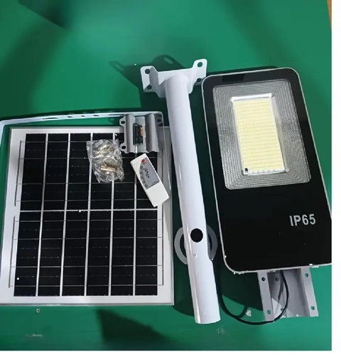 [LS-0158] LAMPARA SOLAR LED 200W 6500K 11 HD 120 Ø PANEL EXT. IN