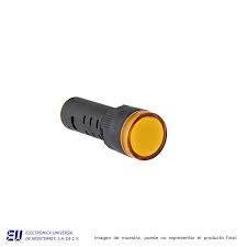 [HLD11] LED INDICADOR AMARILLO 22MM AC/DC 110V HIMEL