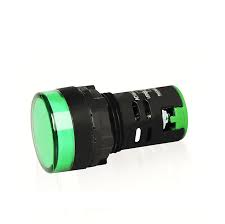 [piloto] LED INDICADOR VERDE 22MM AC/DC 220V HIMEL