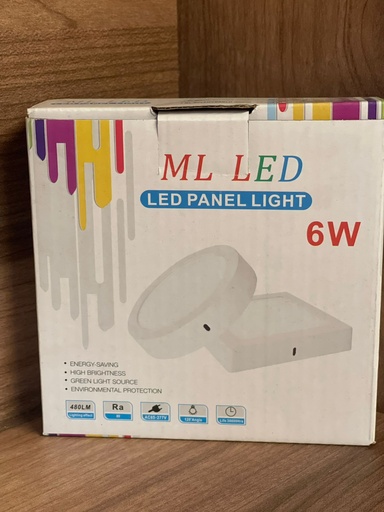 [ml-rpl16wcbrblh] PANEL LED REDONDO DE SUPERFICIE 6W 6000K AC85-277V 480LM 30000HRS Ø110MM  ML