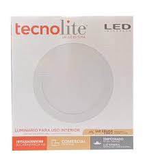 [18YDLED430MV30B] PANEL LED REDONDO EMPOSTRABLE 18W 3000K AC85-277V 1200LM 15000HRS Ø199MM 220MM TECNOLITE