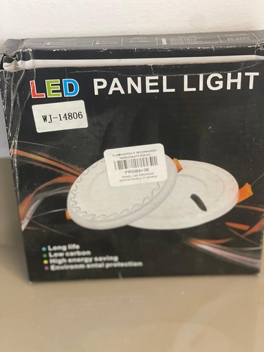 [14806] PANEL LED REDONDO EMPOSTRABLE 2T BORDE RGB 6+3W AC85-265V