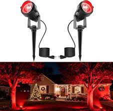 [PJ-9010R] PINCHO LED DE JARDIN NEGRO 10W ROJO AC85-265V