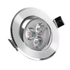 [SLR-9911] SPOT LED REDONDO BLANCO DE EMPOSTRAR METAL 3W 6500K AC85-265V WJ