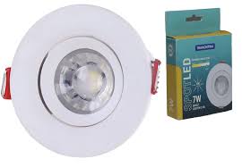 [SL-1388] SPOT LED REDONDO BLANCO EMPOSTRAR PLASTICO 7W 3000K AC100-265V TRAM.