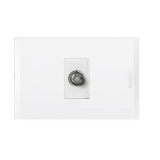 [AF2152E1B] TOMA DE COAXIAL NOBILE BLANCO