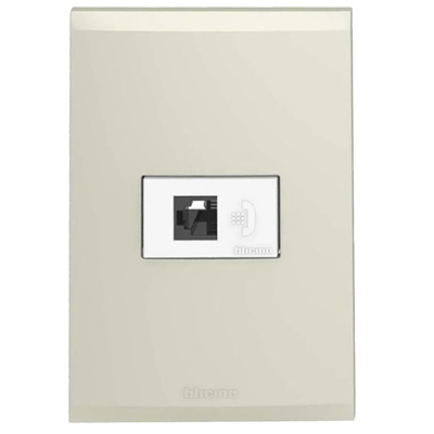 [AF2082EBCH] TOMA DE TELEFONO NOBILE CHAMPAGNE RJ11