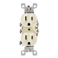 [5320-ICP] TOMACORRIENTE DOBLE LEVINTON CREMA 110V 15A