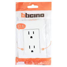 [PU1228] TOMACORRIENTE DOBLE LUZICA BLANCA 15A