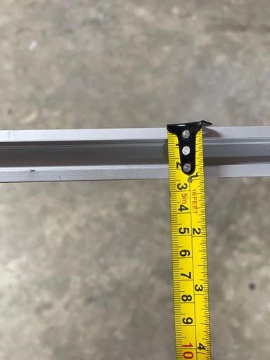 [JH001A] PERFIL DE ALUMINIO GRIS CON PESTAÑA 24X12 MM X 3M