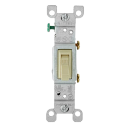 [1451-ICP] INTERRUPTOR SENCILLO CREMA 110V 15A LEVINTON