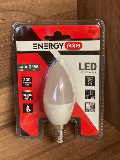 [E300809] Bombillo led torpedo frost e12 4w 3000k  tecnolite (copia)